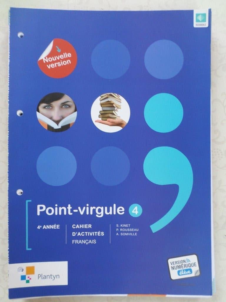 Manuel scolaire Point-Virgule 4e secondaire Français neuf, Neuf, Enlèvement ou Envoi, Plantyn, Français