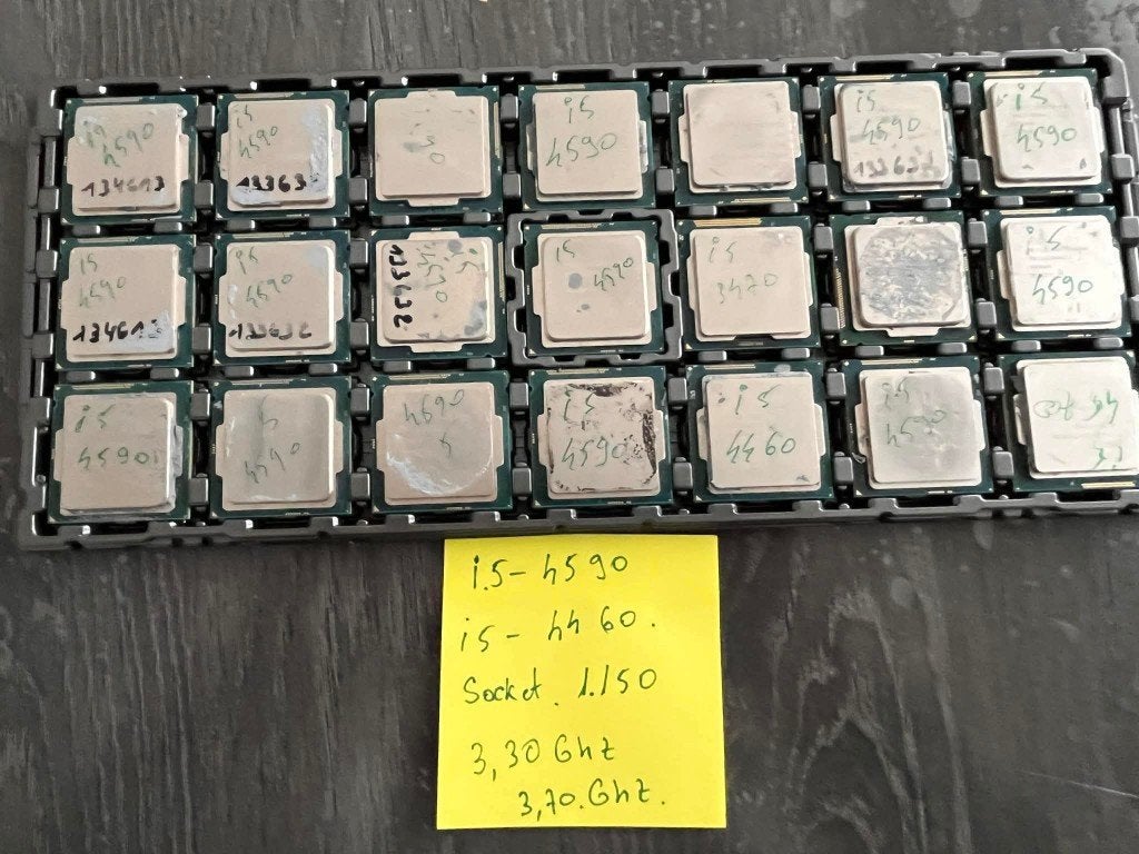 Intel I5-I7-3-4-5 generatie processors, Computers en Software, Ophalen, Gebruikt, 4-core, 2 tot 3 Ghz