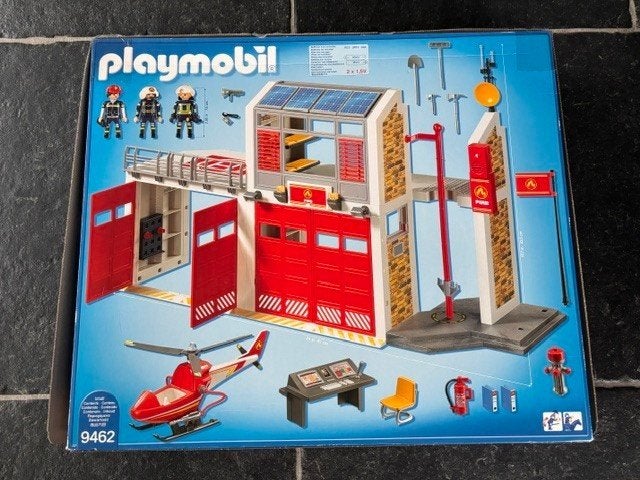 Caserne de pompiers pour hélicoptères PLAYMOBIL 9462, Enfants & Bébés, Enlèvement, Comme neuf, Ensemble complet