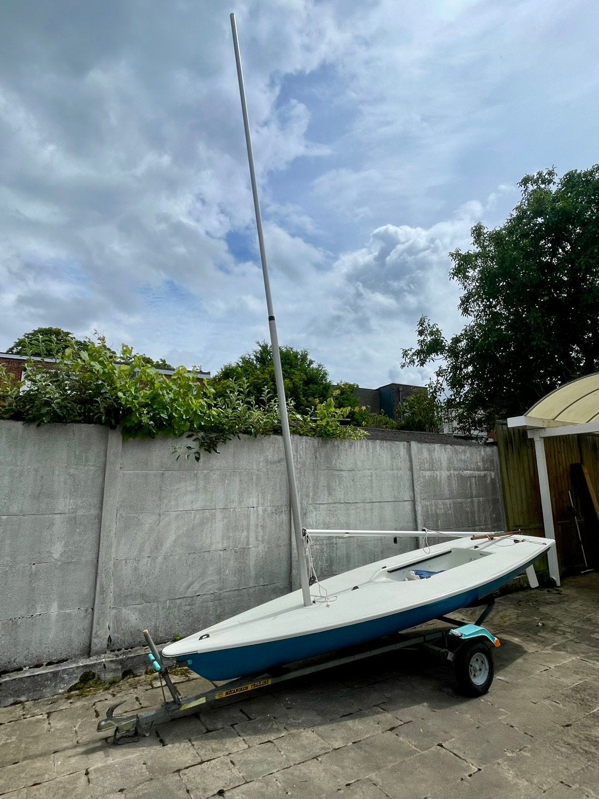 Laser zeilboot Ilca - topstaat & zeilklaar!, Watersport en Boten, Open zeilboten, Zo goed als nieuw, Laser, Laser, Anker, Dekzeil