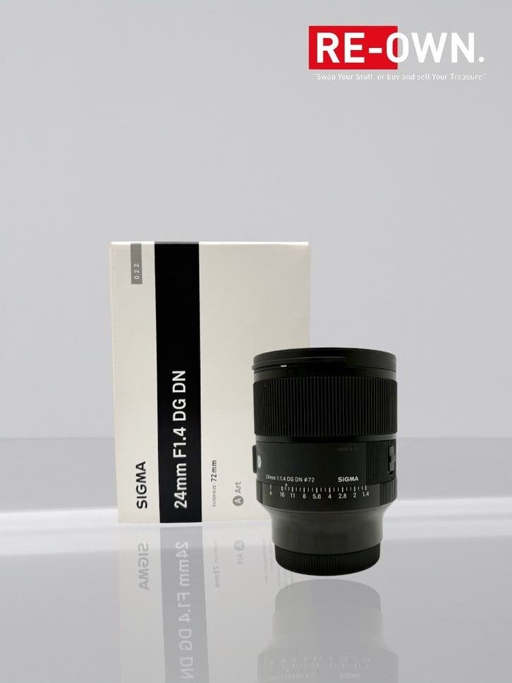 Sigma 24mm F/1.4 DG DN Art | Sony E | Full-Frame | Topstaat, Sony E-mount, Sigma, ., Lensdoppen