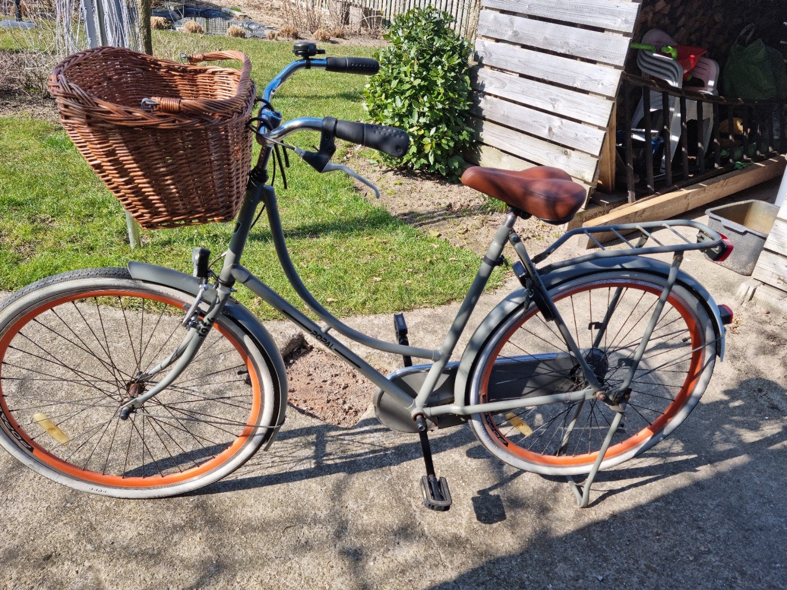 beau vélo de style vintage avec panier, Vélos & Vélomoteurs, Enlèvement, Vitesses