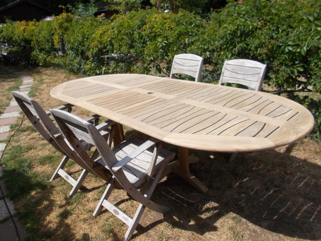 salon de jardin en teck, Jardin & Terrasse, Enlèvement, Utilisé