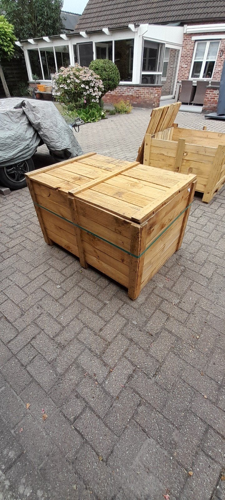 Houten kist kippenhok, Animaux & Accessoires, Volatiles | Accessoires, Enlèvement, Comme neuf, Poulailler