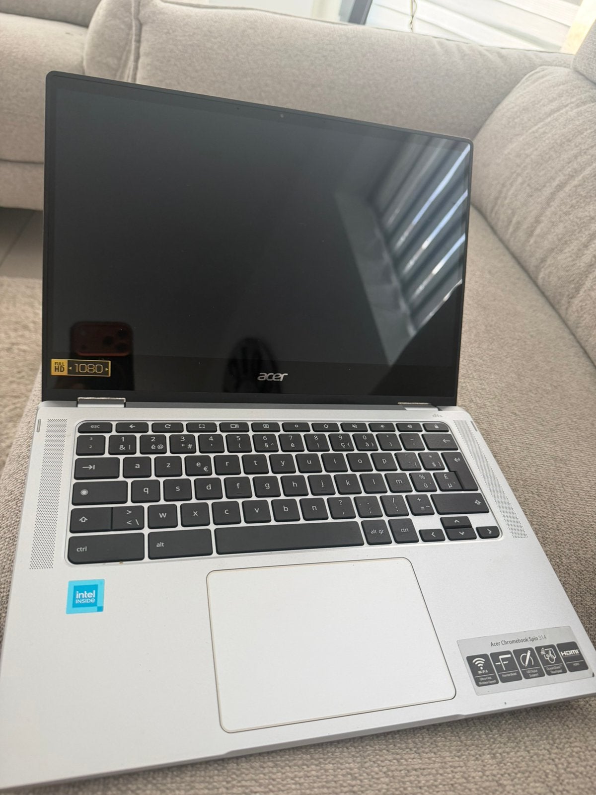 Acer, Ophalen, Touchscreen, Zo goed als nieuw, Azerty