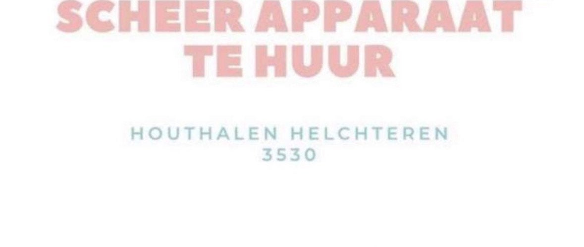 Scheerapparaat te huur