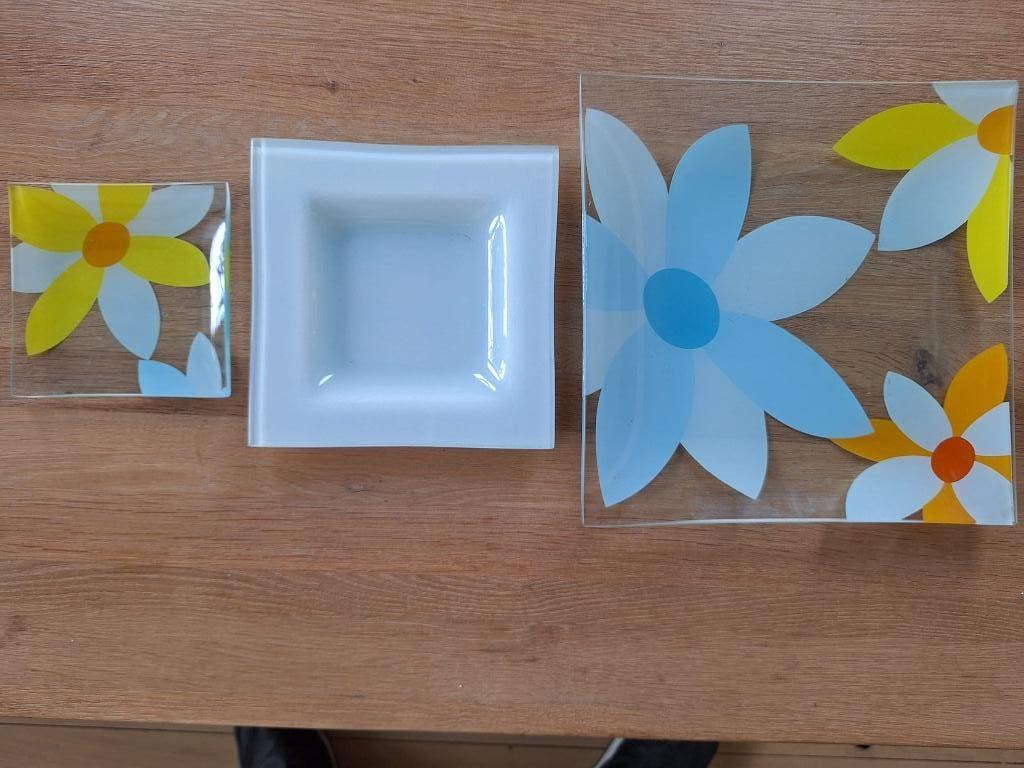 Decoratieve glazen schalen, Ophalen, Schaal