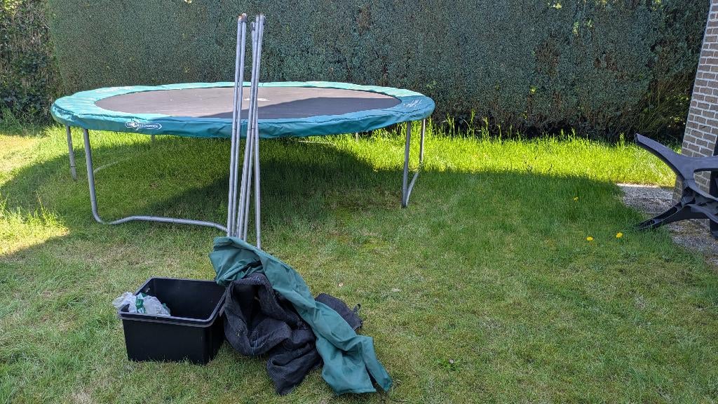 Trampoline 360 met veiligheidsnet, Ophalen, Gebruikt