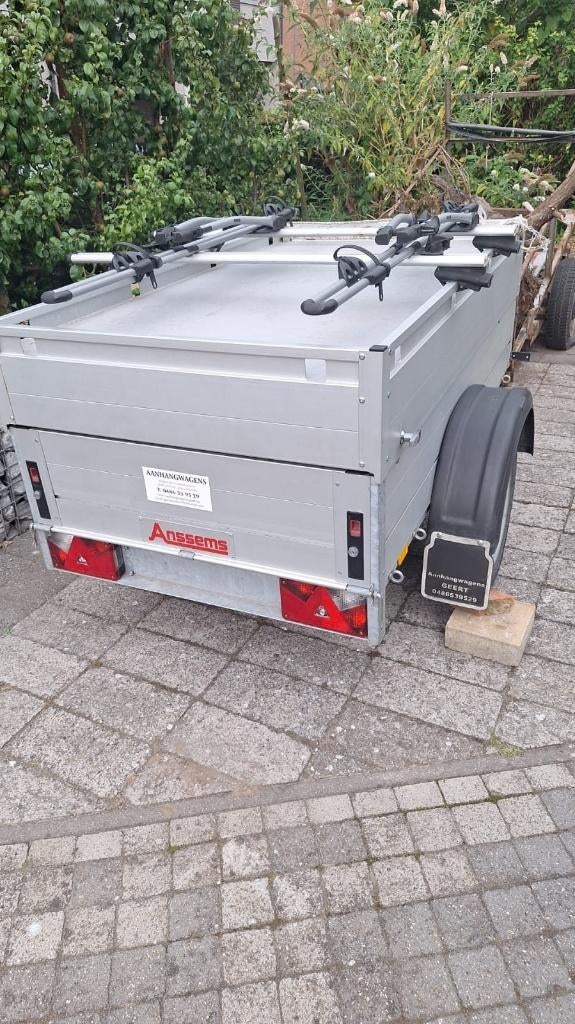 TE HUUR – Bagage aanhangwagen – Gesloten, Ophalen
