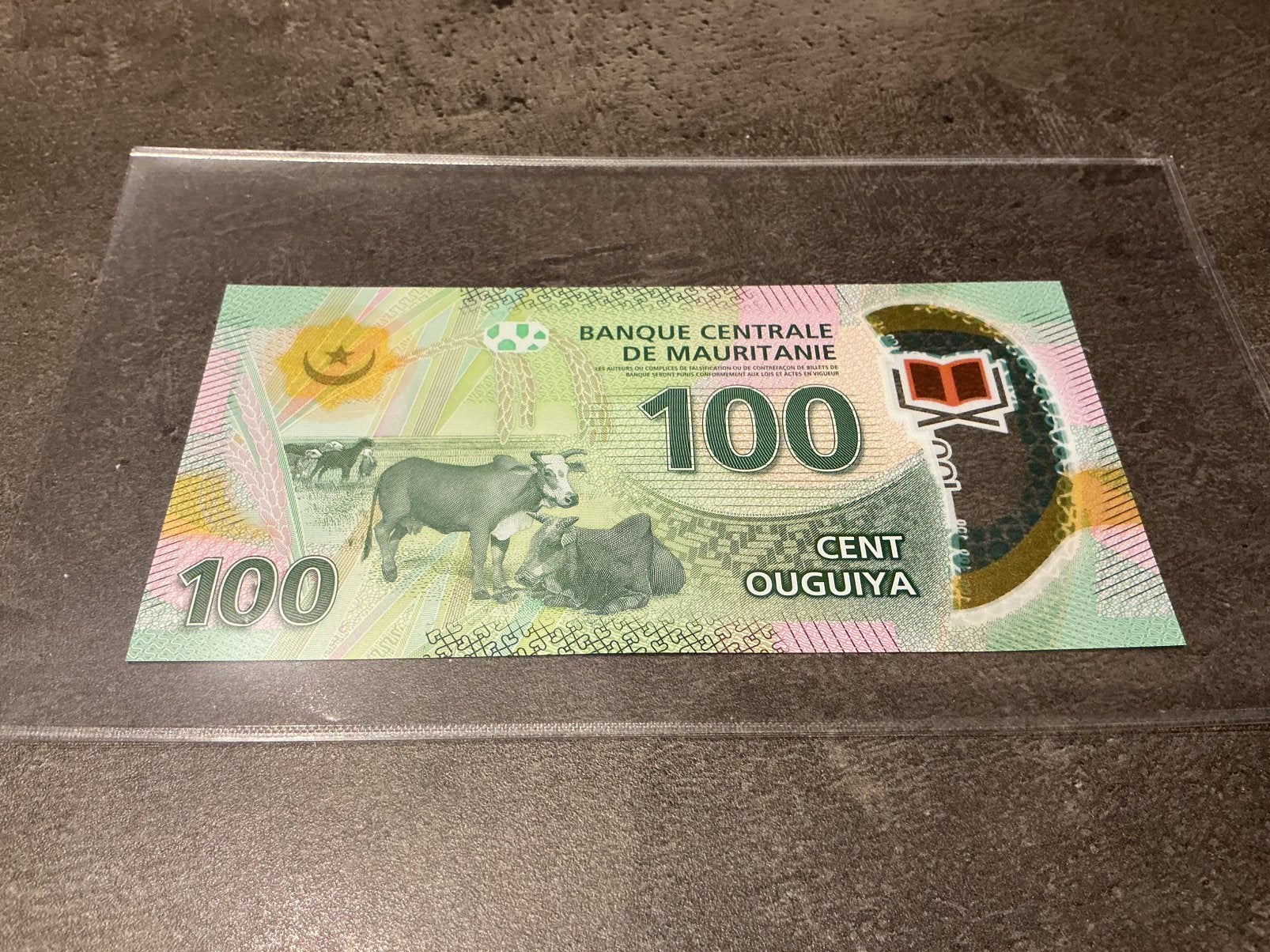 Mauritanie 100 % Ouguiya 2017 (polymère FDC), Enlèvement ou Envoi