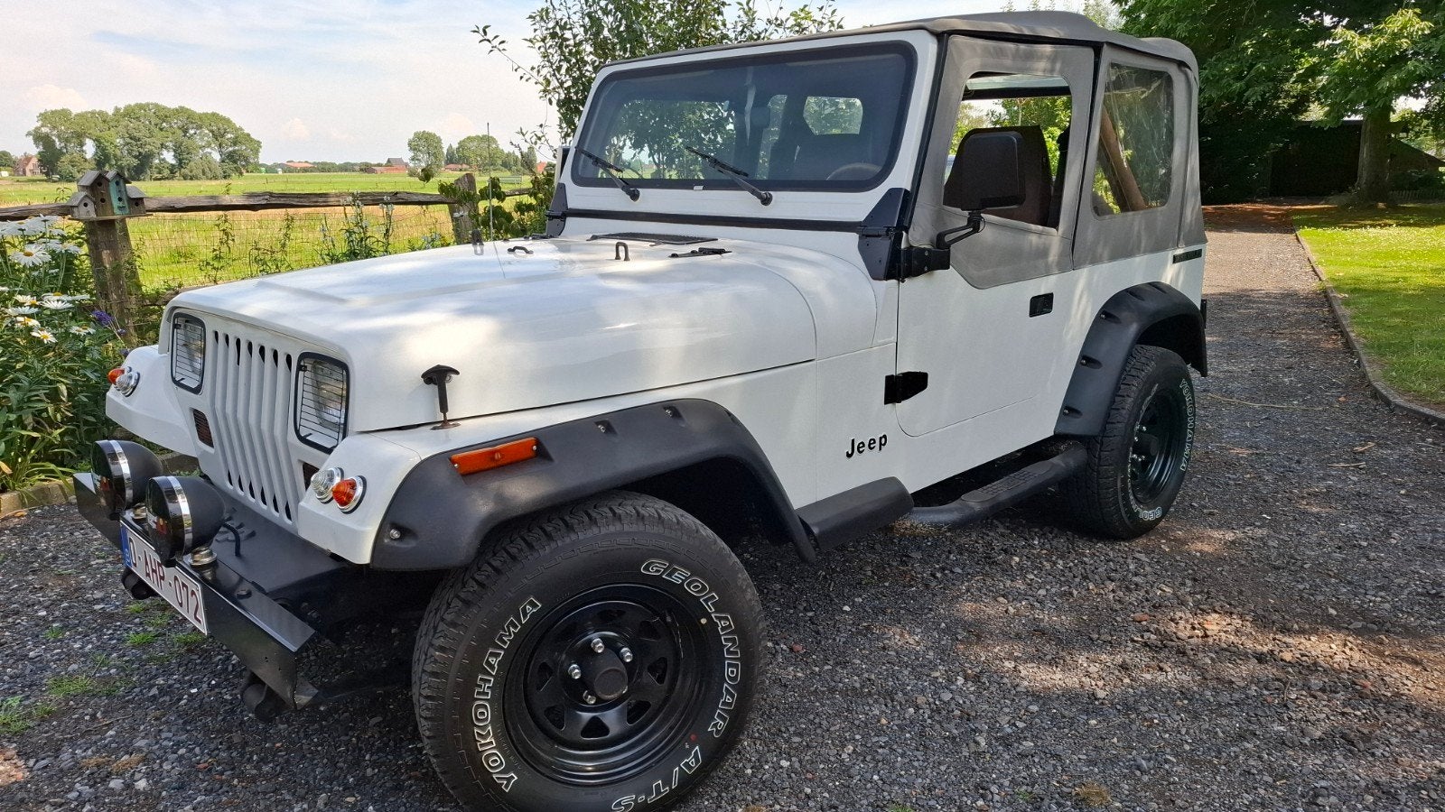 Mooie Jeep Wrangler 2.5 oldtimer, Auto's, Jeep, 2500 cc, 4 cilinders, Handgeschakeld, Vierwielaandrijving