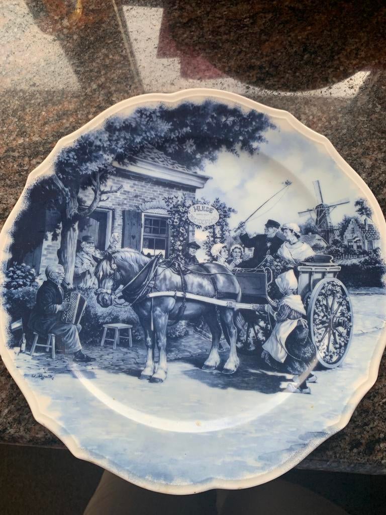 2 Delftse borden, Antiek en Kunst, Ophalen