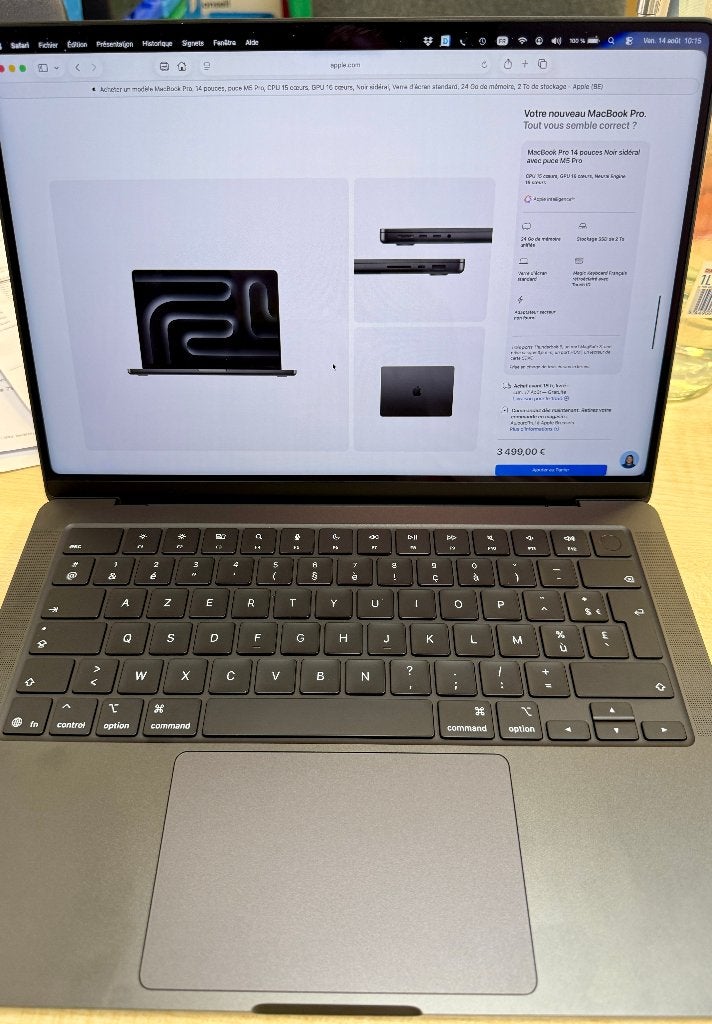MacBook Pro M5Pro 14" 2026 24Go 2To, Informatique & Logiciels, Neuf, Autres tailles, 1 TB ou plus, Azerty