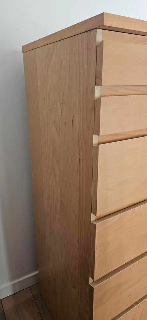 Commande 6 tiroirs Malm d'ikéa avec miroir, Huis en Inrichting, Kasten | Ladekasten, Ophalen, Minder dan 50 cm, Gebruikt, 5 laden of meer
