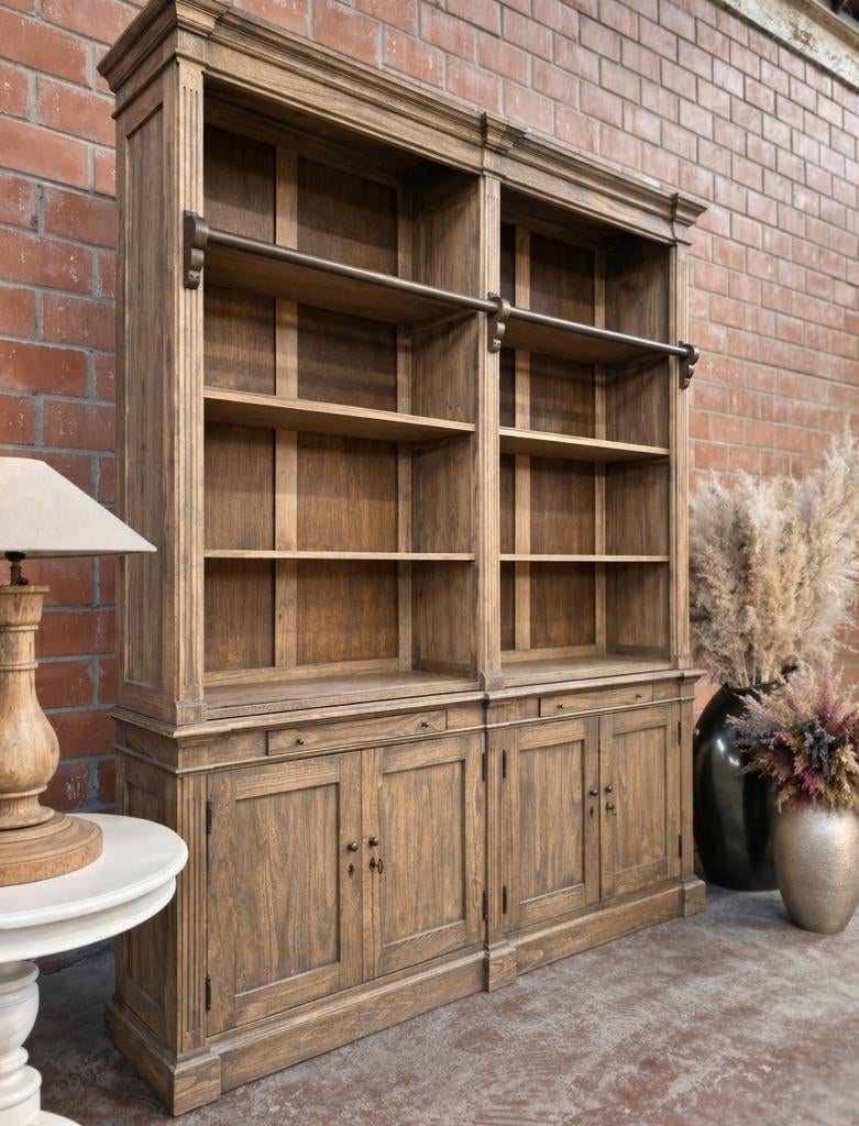 Teak boekenkast/bibliotheekkast GRATIS LEVERING