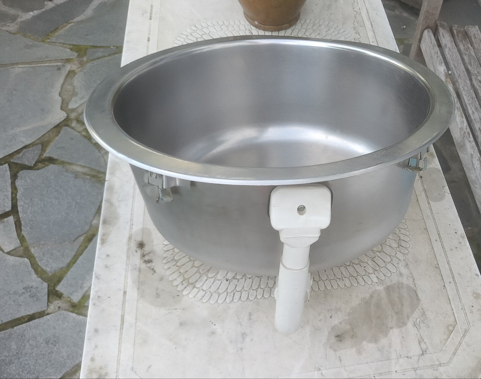Wasbak inox (binnen/buiten)., Huis en Inrichting, Ophalen, Gebruikt