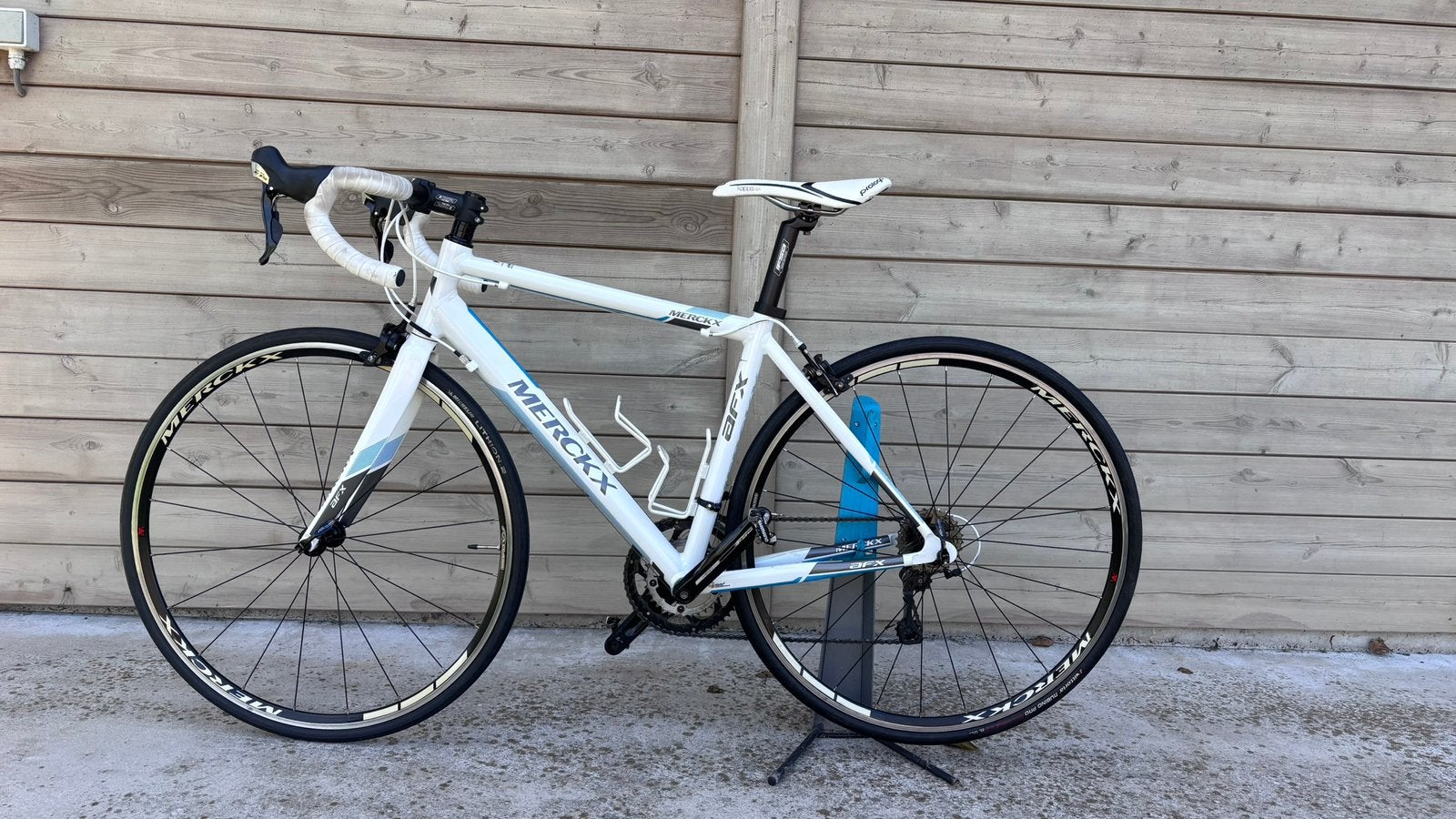 Eddy Merckx AFX-1 koersfiets – Shimano – wit/blauw, Fietsen en Brommers, 28 inch, Velgrem, Minder dan 49 cm, Zo goed als nieuw