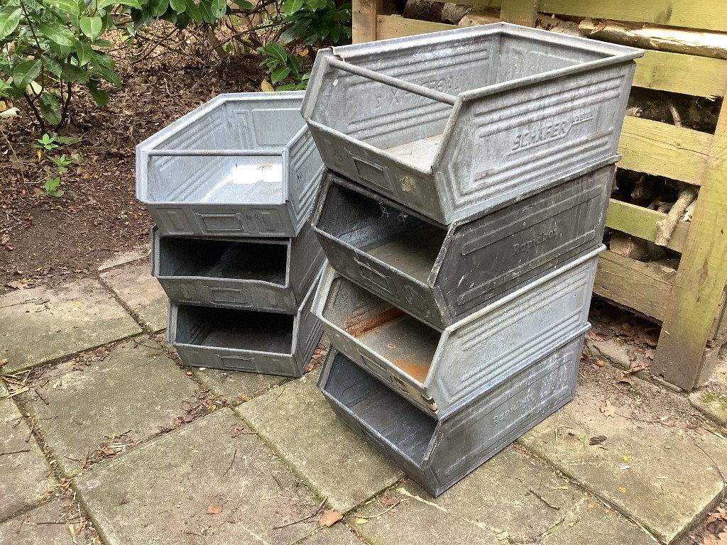 Metalen opbergbak, Doe-het-zelf en Bouw, Kratten en Dozen, Ophalen, Gebruikt, Bak of Kist