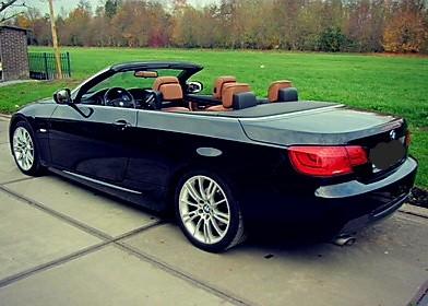 BMW 320D CABRIOLET VOLLEDIG MPAKKET  1STE EIGENAAR, Auto's, Automaat, Euro 5, Cabriolet, Zwart