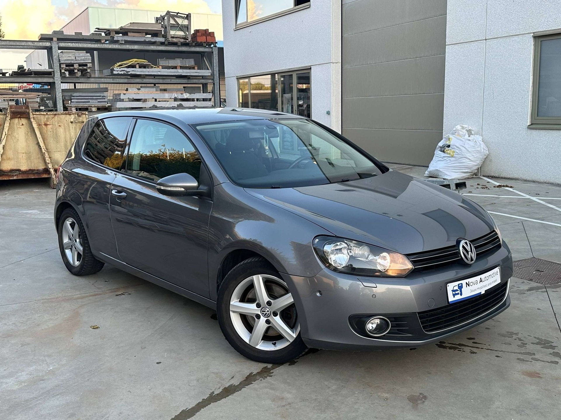 Vw Golf 1.4 TSi, 160 PK, Airco, Navi, Parksens, FULL , 12M G, Auto's, Gebruikt, Zwart, 4 cilinders, Beige