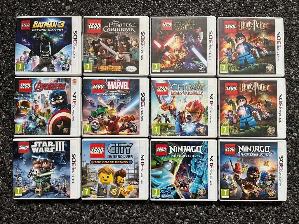 12 x LEGO Nintendo 2DS/3DS Spelletjes, Ophalen of Verzenden, Zo goed als nieuw