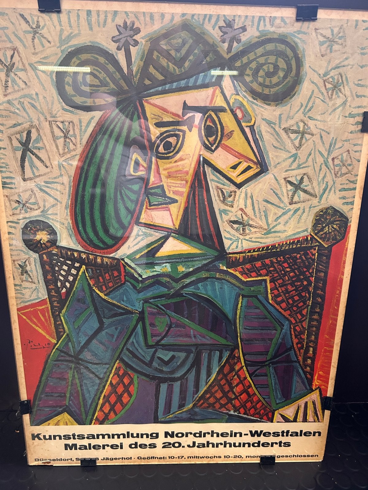 Affiche tentoonstelling Pablo Picasso in Nordrhein-Westfalen, Ophalen, Gebruikt