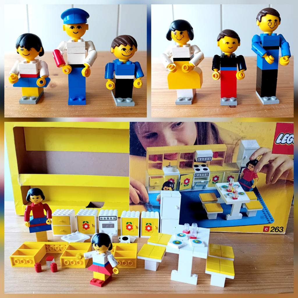 Lego vintage jaren 70 ´losse figuren ,keuken 263 .zie info, Ophalen, Lego