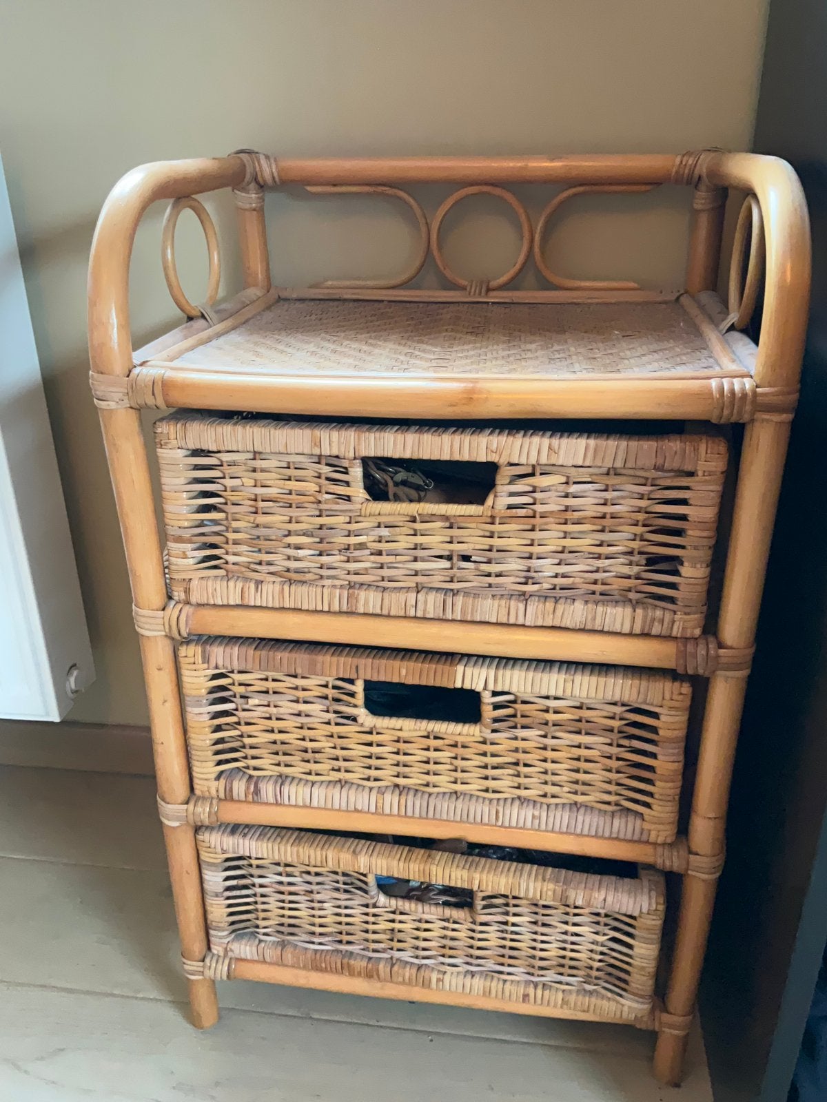 Rotan kastje 3 lades, Ophalen, Zo goed als nieuw