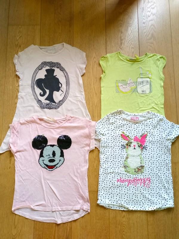Lot t-shirts fille II - taille 140 (10 ans), Enlèvement, Utilisé, Fille, Ensemble