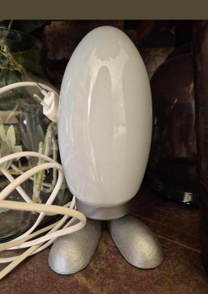 Vintage Ikea ei lampje wit, Antiek en Kunst, Ophalen
