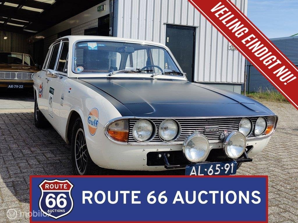 Triumph 2000 Mk2 | 1972 | Route 66 Auctions, Triumph, Zwart, Bedrijf, Handgeschakeld