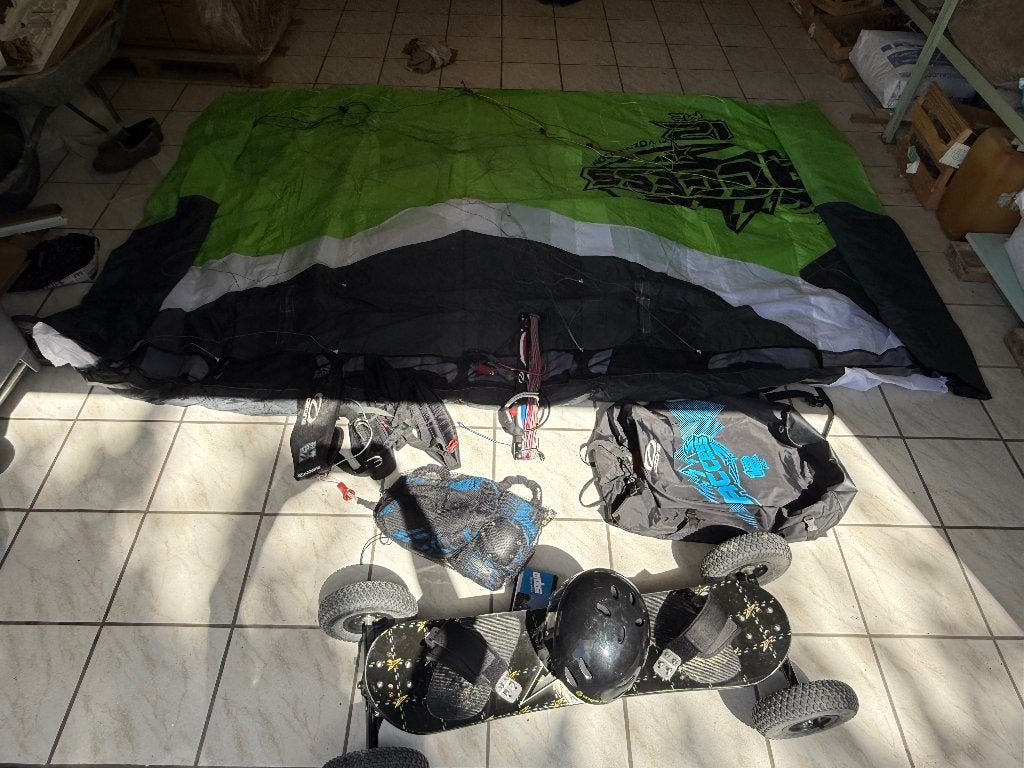 Pack mountainboard + aile marque ozone, Sports & Fitness, Enlèvement, Comme neuf, Autres types