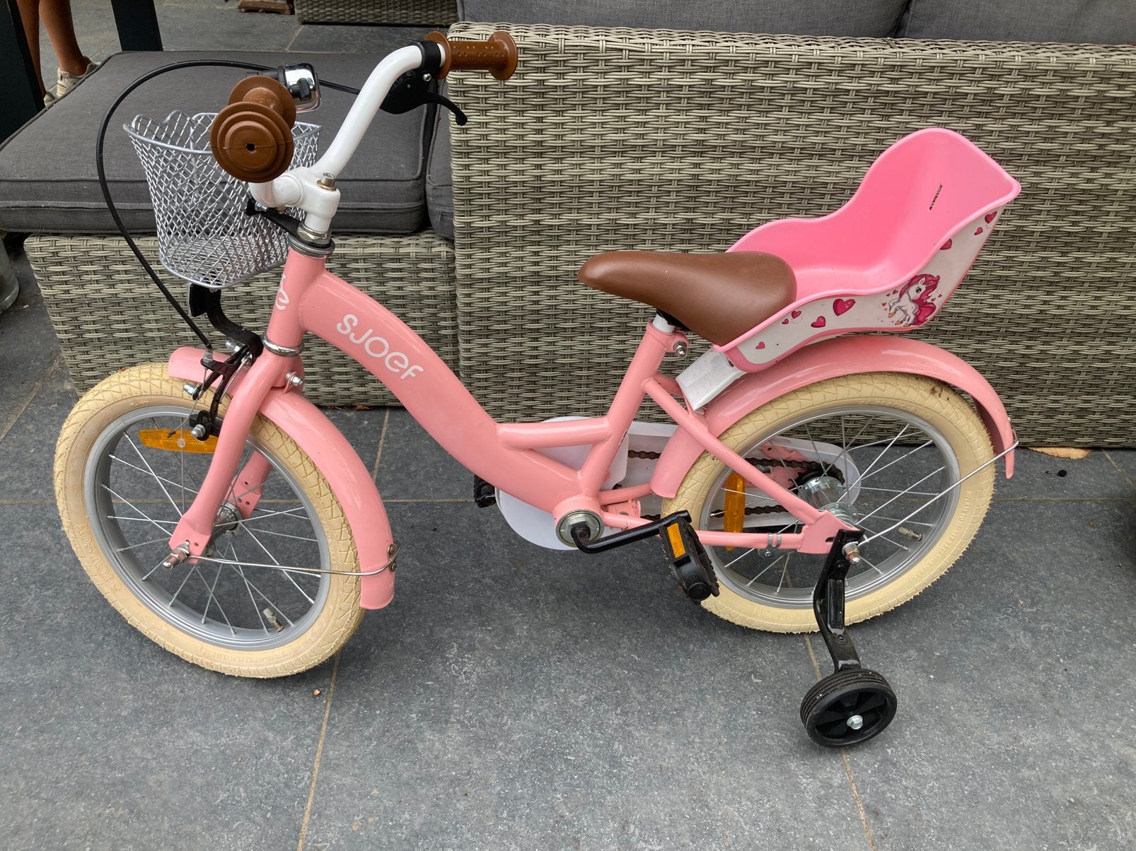 Vélo 16 pouces pour enfants Sjoef, Enlèvement, Comme neuf