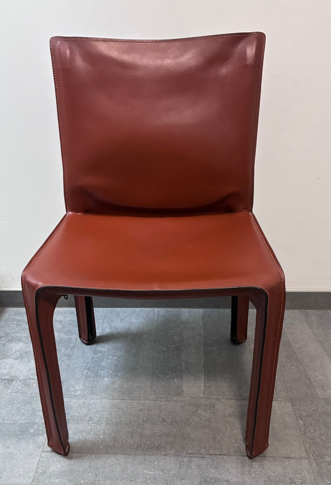 Cassina by Marco Bellini lederen stoelen 6 stuks, Ophalen, Bruin, Leer, Zo goed als nieuw