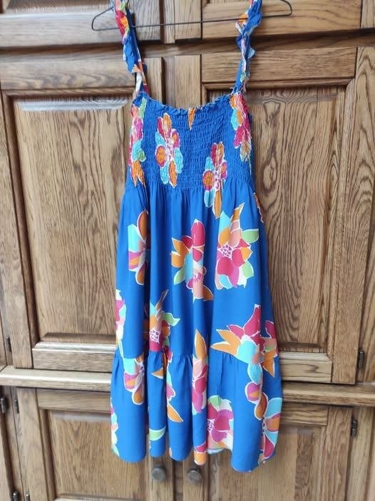 Robe neuve Andromède bohème en coton bleu vif - taille 42, Vêtements | Femmes, Autre, Enlèvement ou Envoi, Bleu, Sous le genou