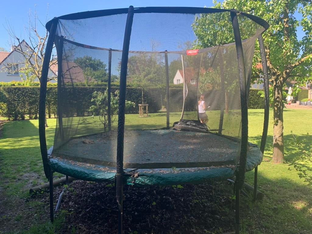 Trampoline merk Berg met diameter v 3,50m., Kinderen en Baby's, Ophalen, Gebruikt