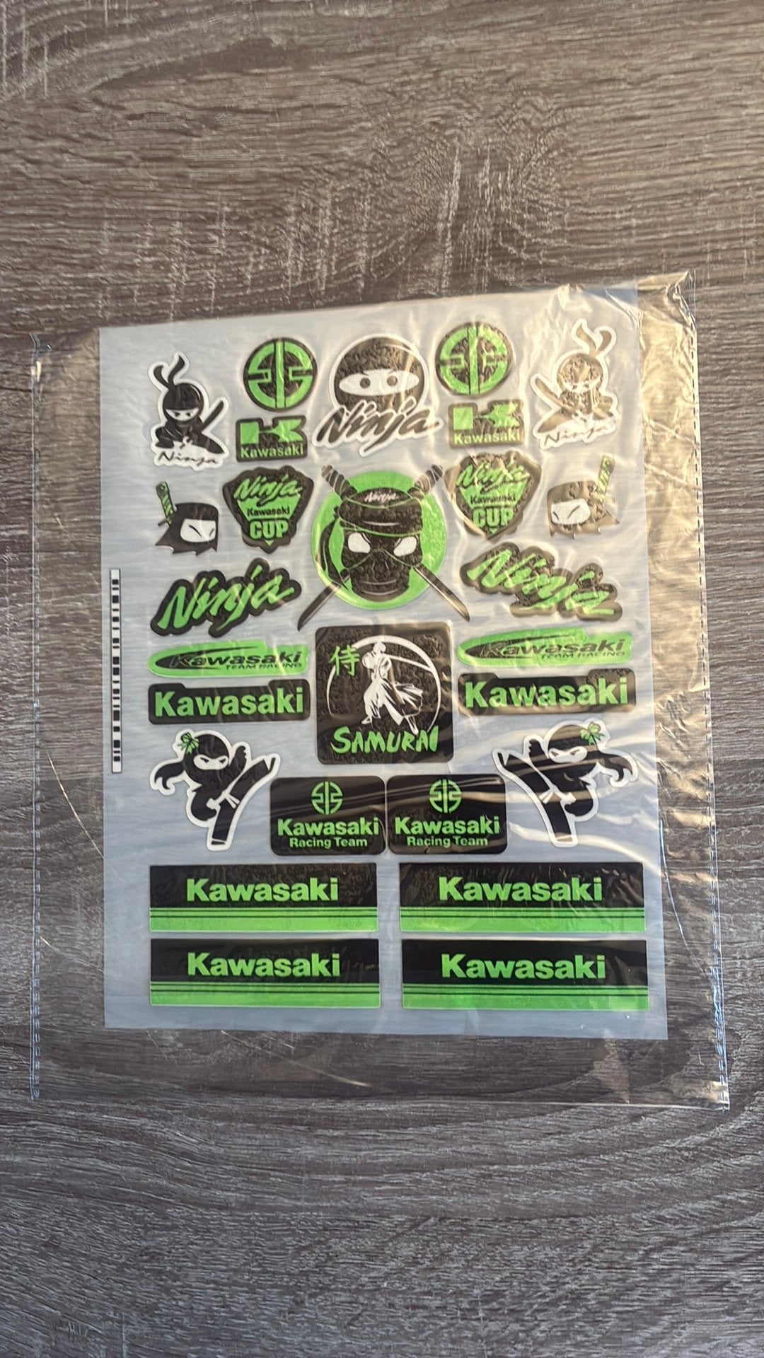 Kawasaki Stickers, Motoren, Ophalen of Verzenden