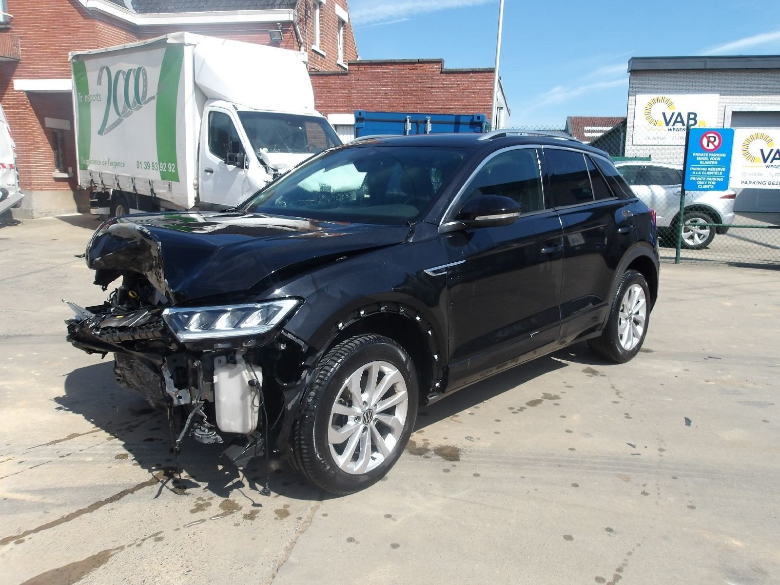 VOLKSWAGEN T-ROC R-LINE DIESEL 07/22, Auto's, Automaat, Zwart, Bedrijf, Diesel