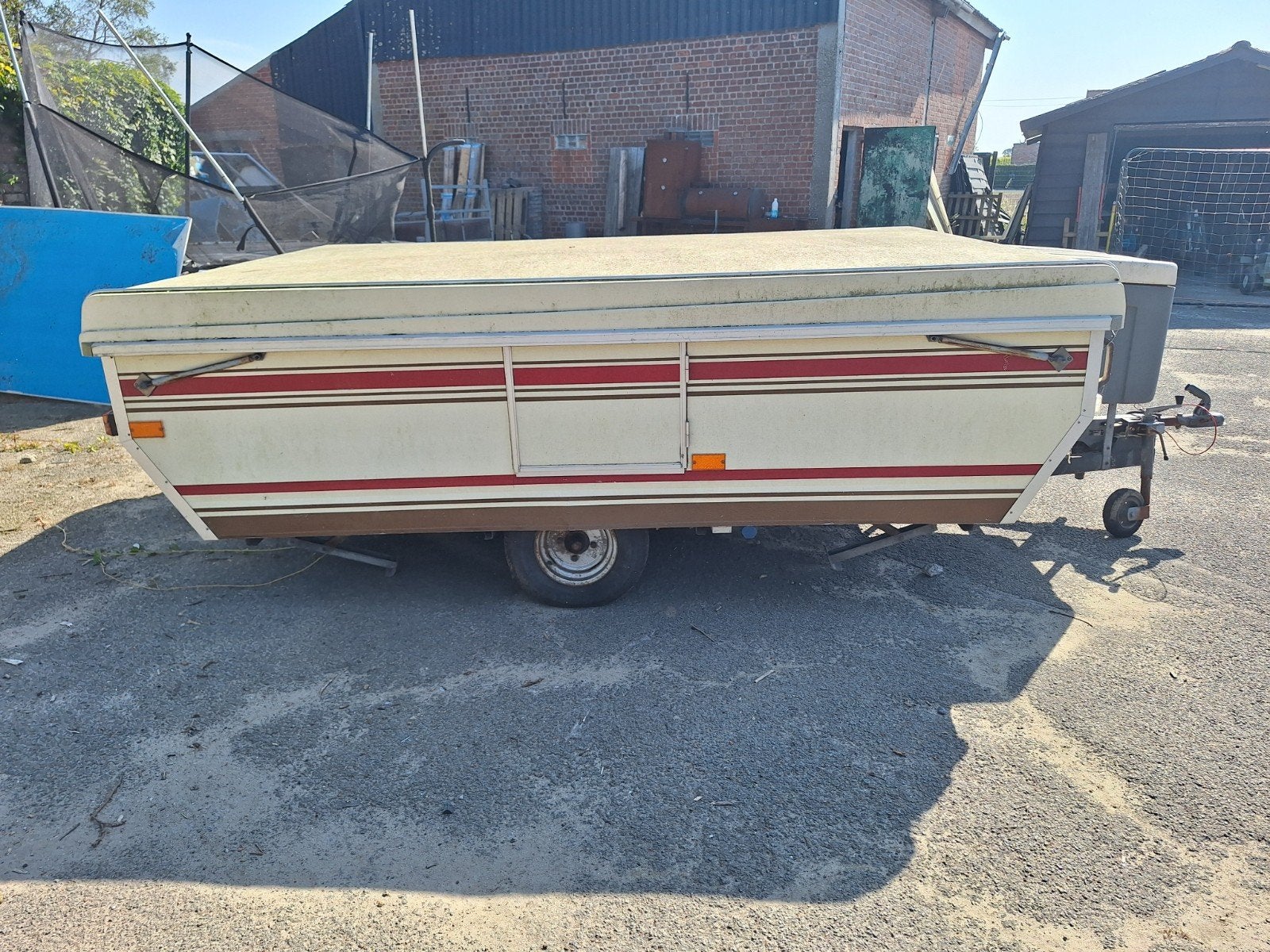 Elaime plooicaravan met voortent, Caravanes & Camping, Caravanes pliantes, Enlèvement