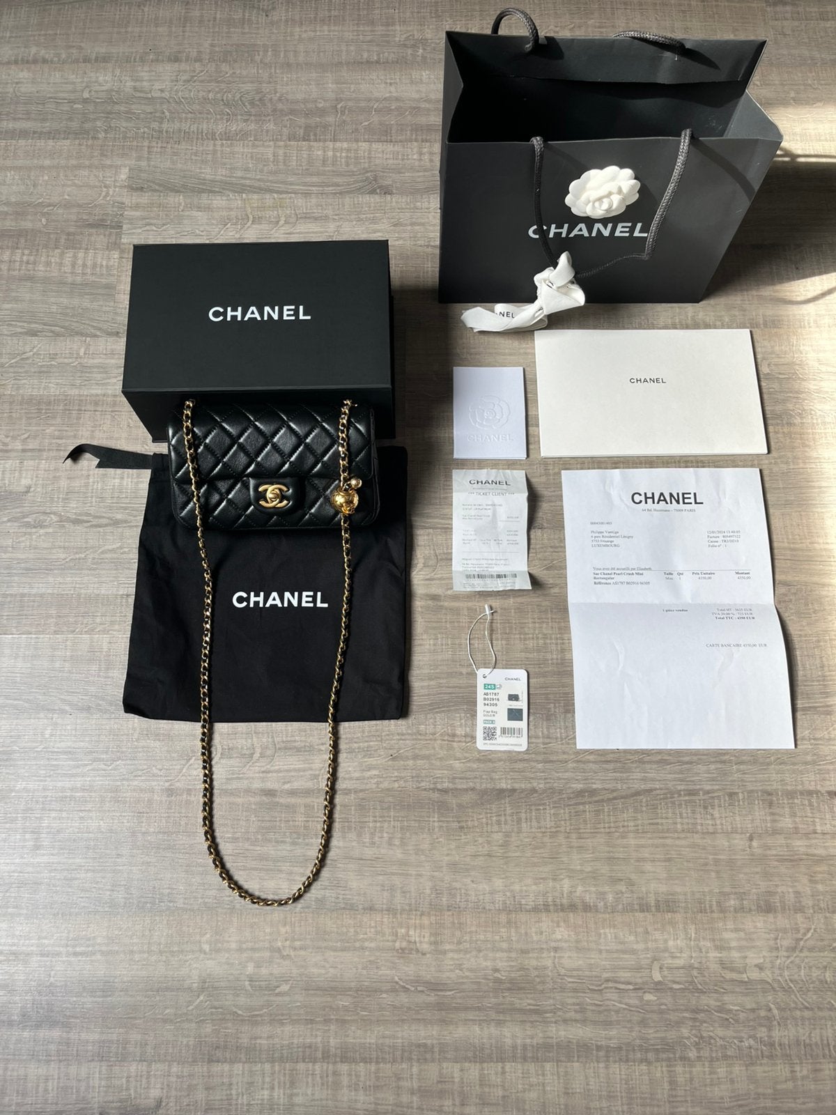 Sac Chanel Pearl Crush, Bijoux, Sacs & Beauté, Porte-monnaie & Portefeuilles, Comme neuf, Cuir, Enlèvement