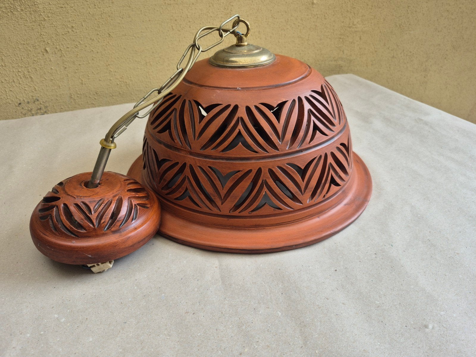 Hanglamp in aardewerk, Antiek en Kunst, Ophalen of Verzenden