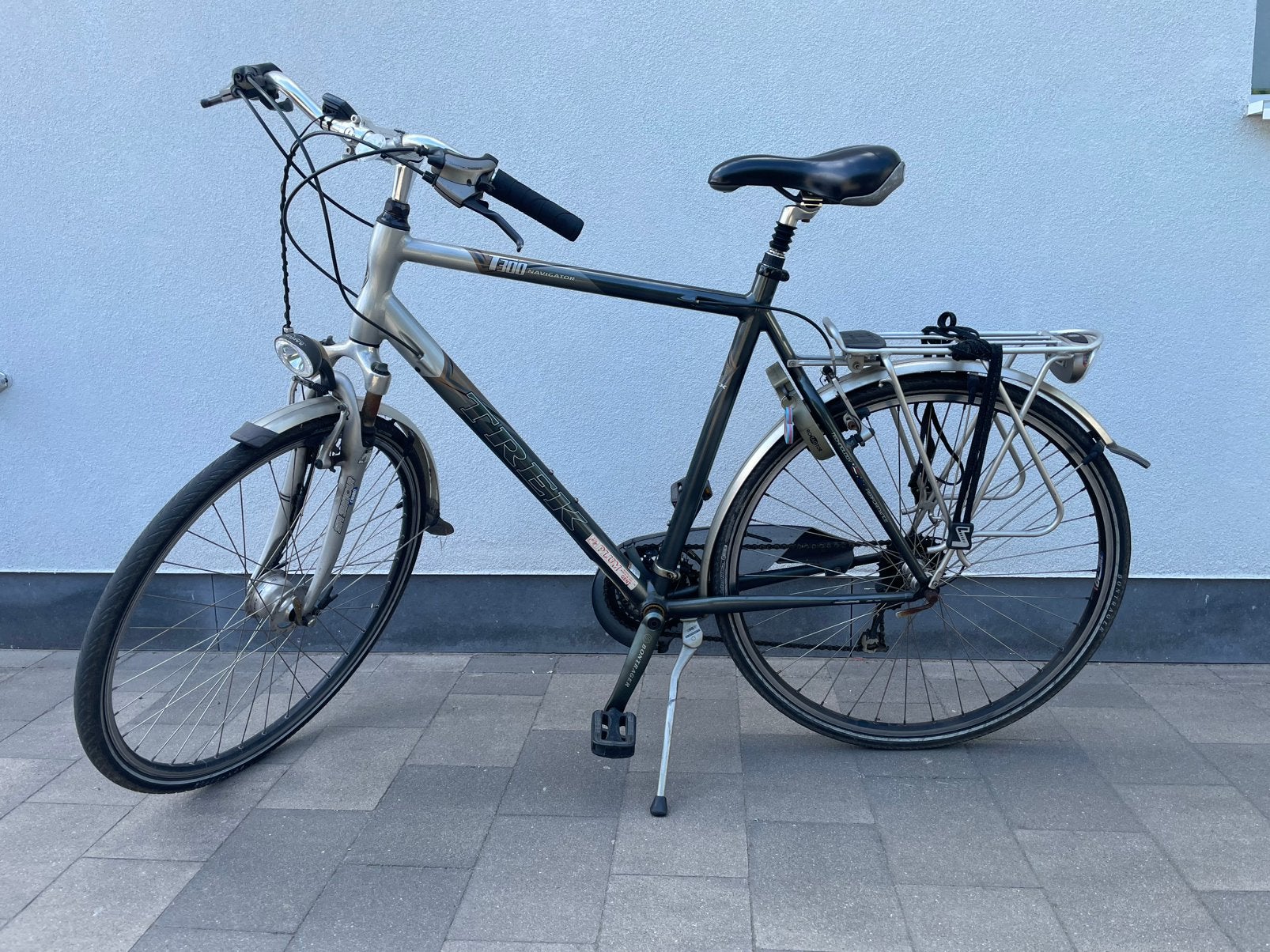 Herenfiets Trek Navigator T300, Gebruikt, Velgrem, Versnellingen, 57 tot 61 cm