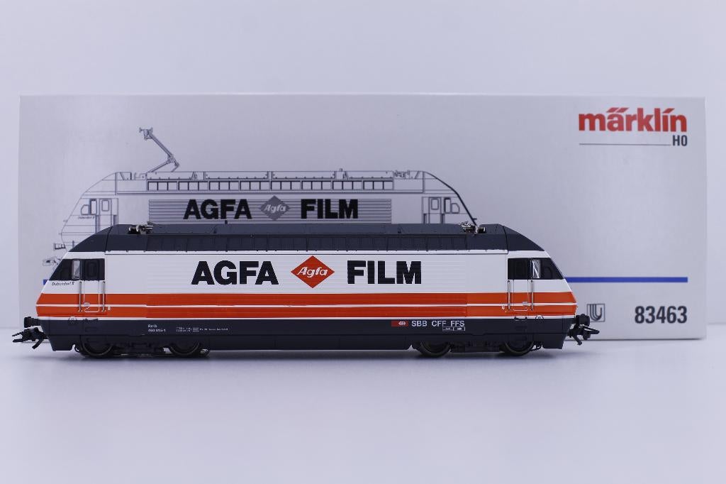 Marklin HO 83463 Re 460 SBB/CFF "Agfa film", Analogique, Enlèvement ou Envoi, Courant alternatif, Comme neuf