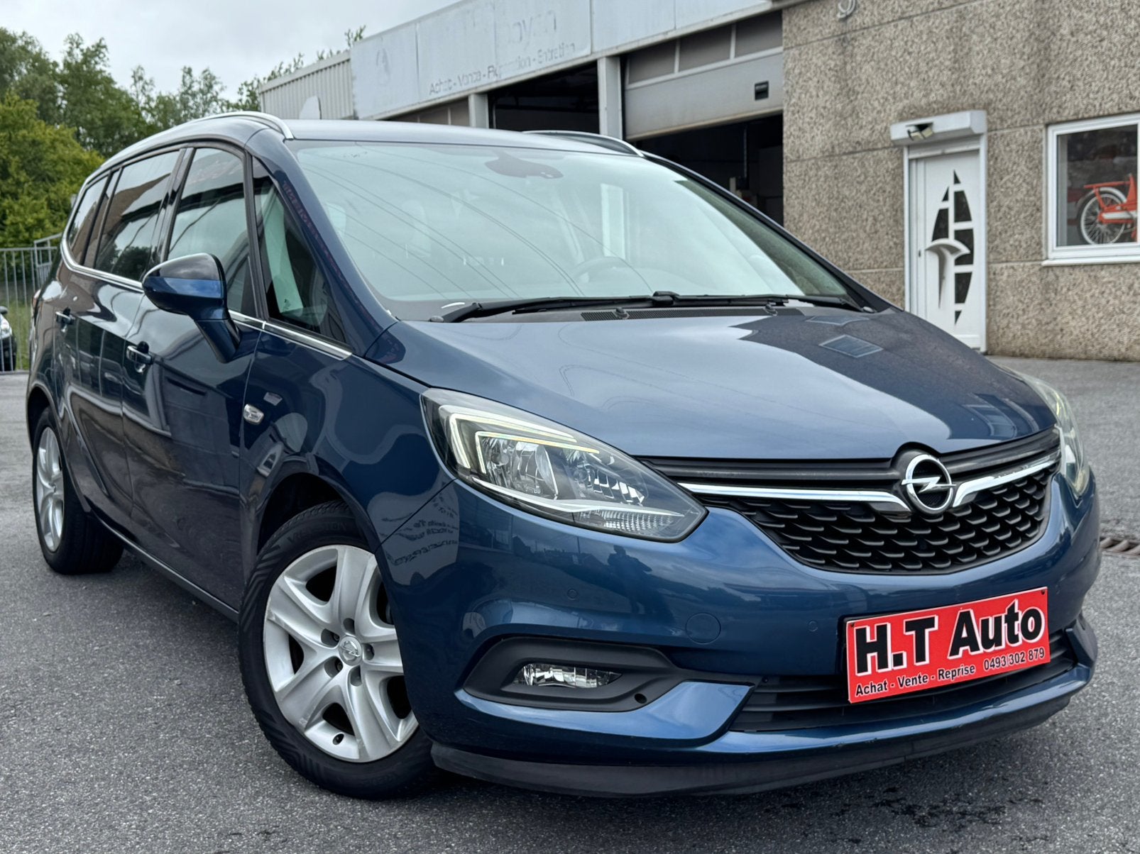 Opel Zafira Tourer 1.4 Turbo Ess/Automaat/7-zitters/Euro6B, Auto's, 4 cilinders, Blauw, 7 zetels, Navigatiesysteem