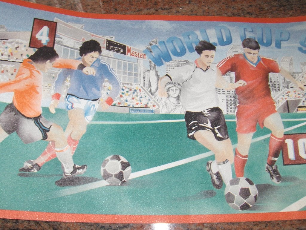 Frise papier peint foot. Hauteur 27 cm et long. 10 m.5€, Enlèvement ou Envoi, Neuf