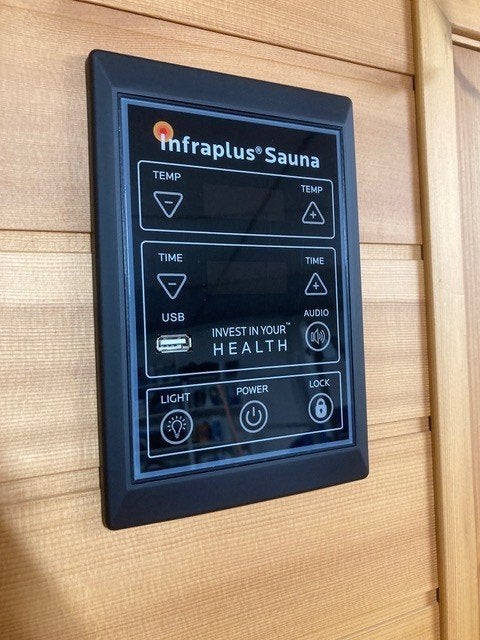 Infraplus infraroodcabine 1 pers. (90x90x190), Sport en Fitness, Sauna, Gebruikt, Complete sauna, Infrarood, Ophalen