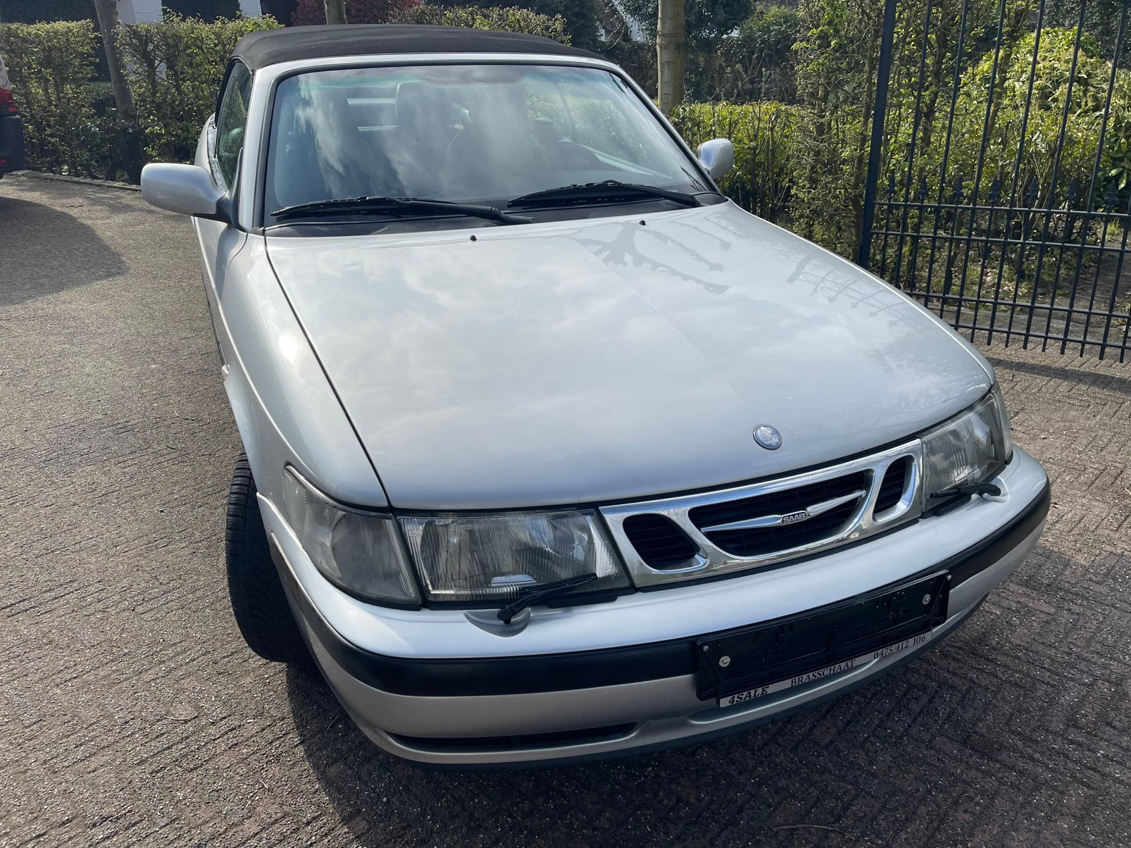 9-3 Cabrio 2.0i LEDER/AIRCO!!!!!!, Auto's, Saab, 4 zetels, 1995 cc, 4 cilinders, Cabriolet