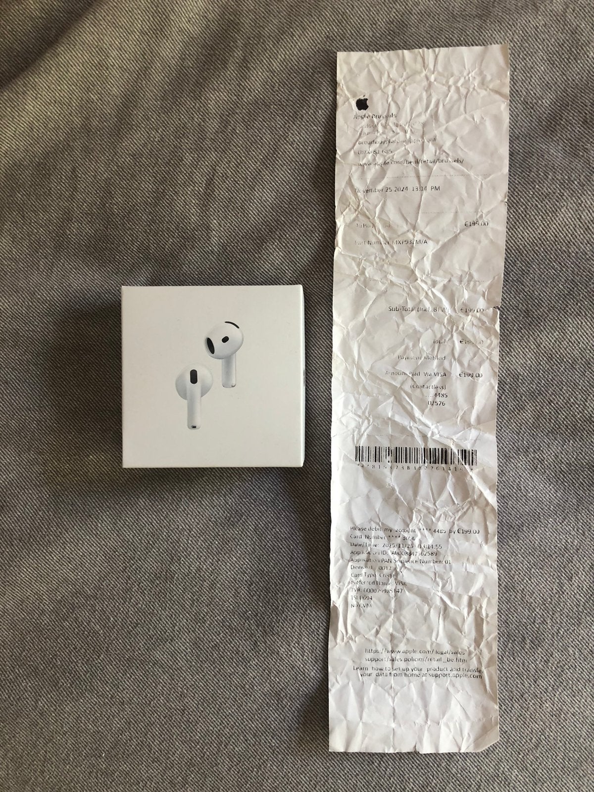 Airpods 4, Telecommunicatie, Microfoon, In gehoorgang (in-ear), Ophalen of Verzenden, Zo goed als nieuw