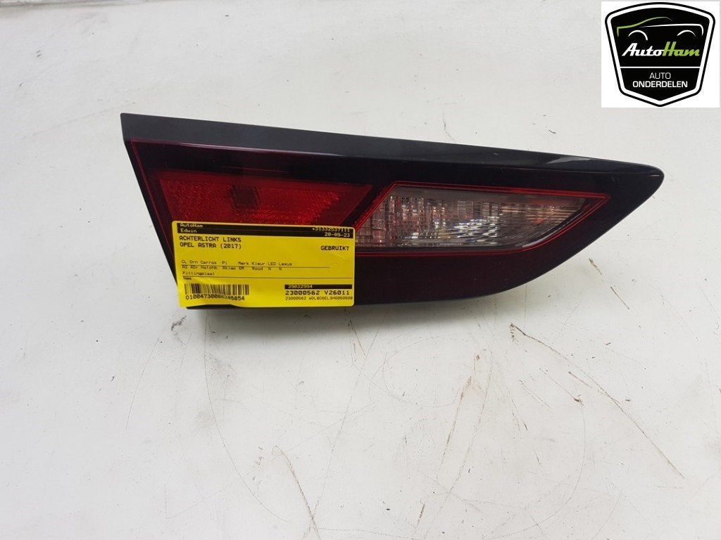 ACHTERLICHT LINKS Astra K (|39032994|13401166|39098794|), Gebruikt, Opel