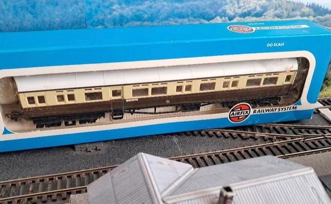 Autocoach van de GWR merk Airfix, Overige merken, Gelijkstroom, Wagon, Ophalen of Verzenden